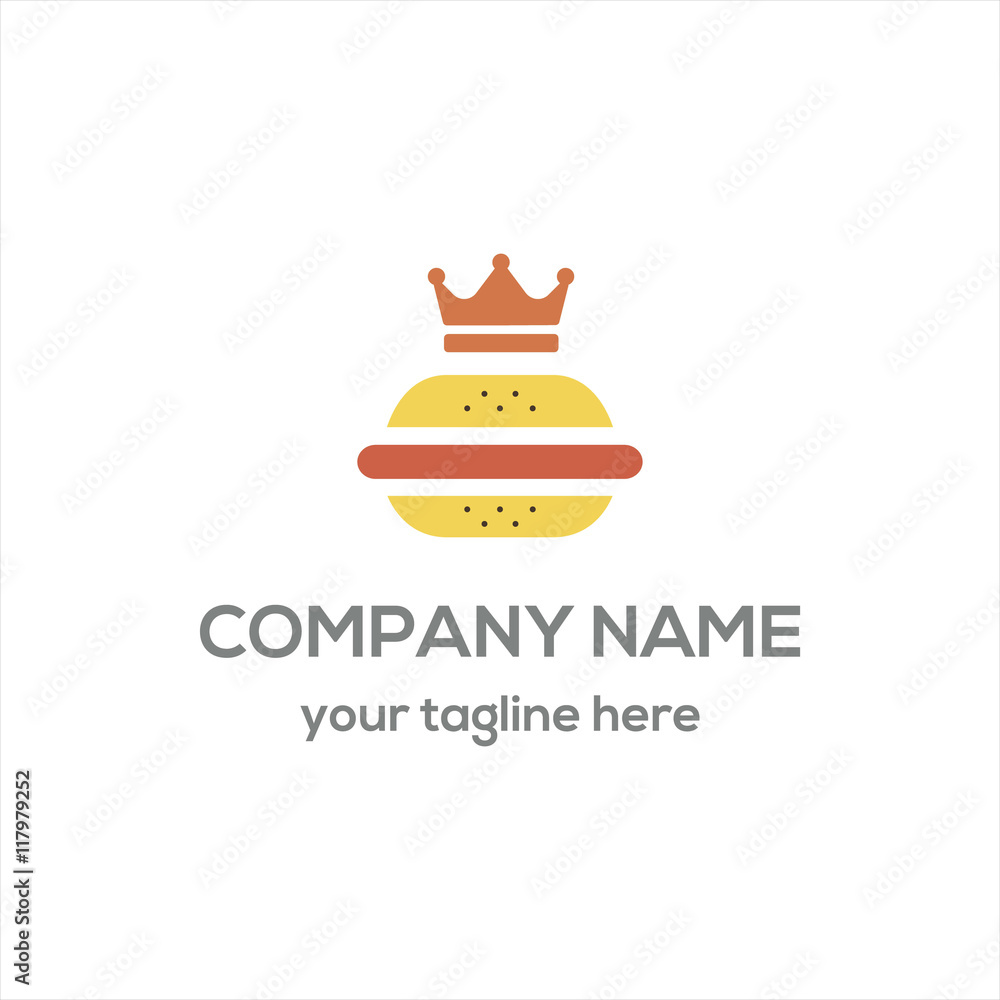 king Burger logo vector