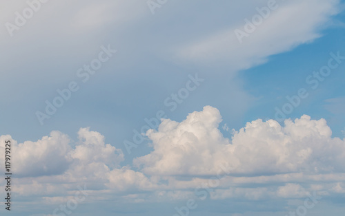 background of clouds and blue sky © lamyai