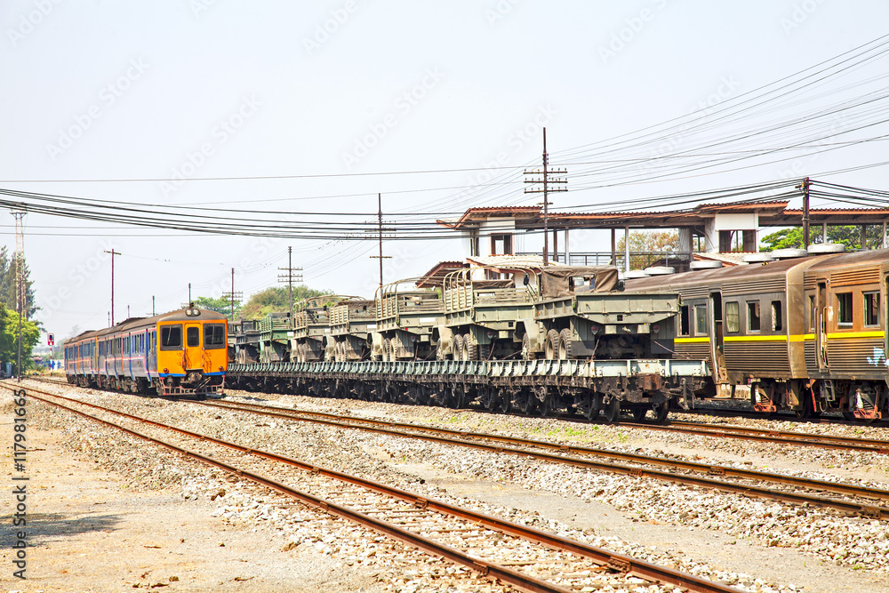 Railway bulk cargo.