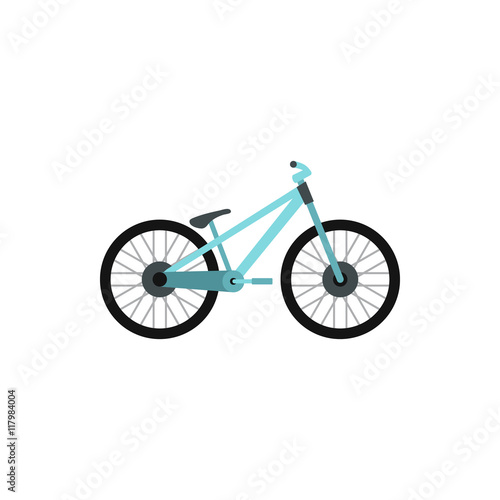 Bike icon in flat style on a white background © ylivdesign