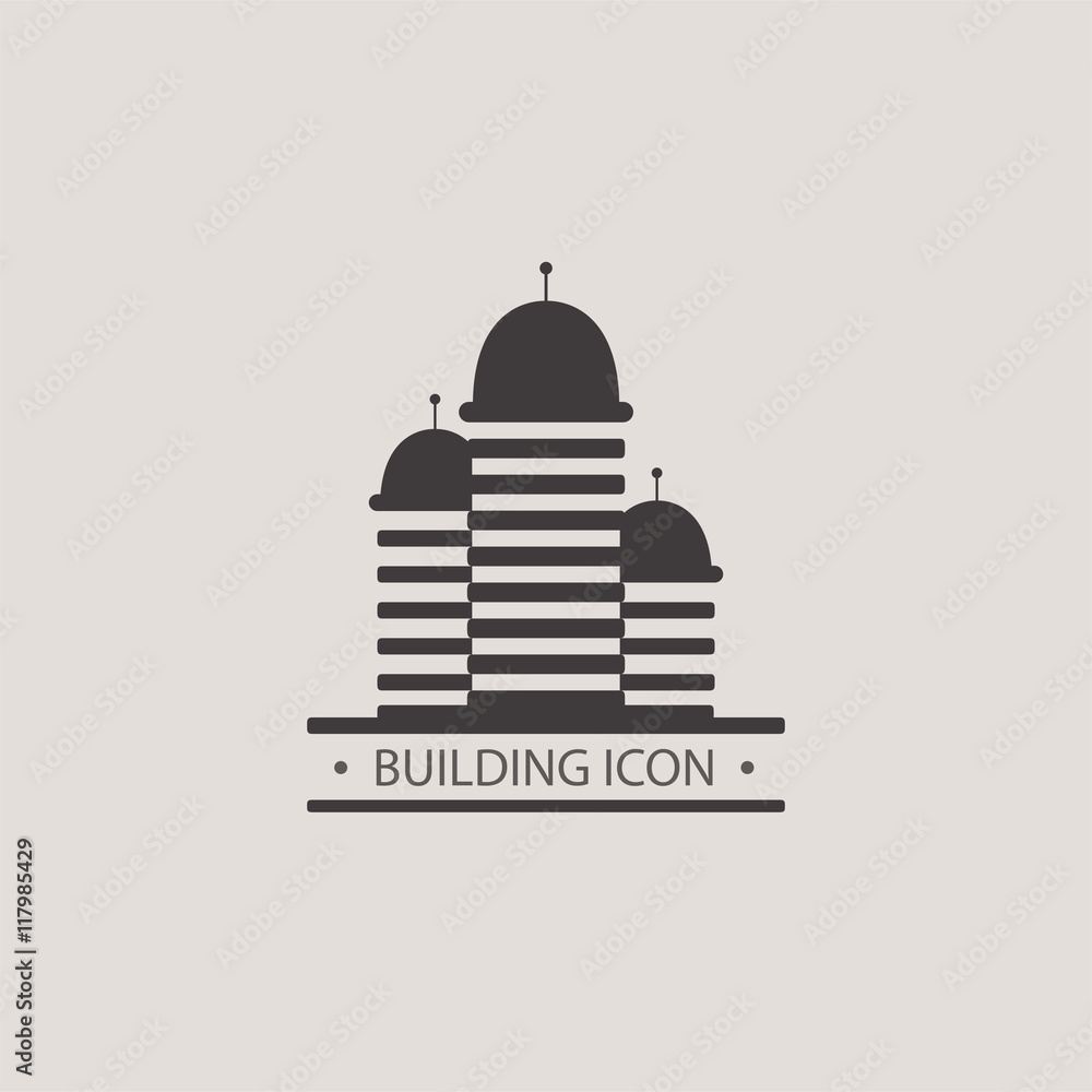 Buildings vector icon for your design. Construction of a city bl