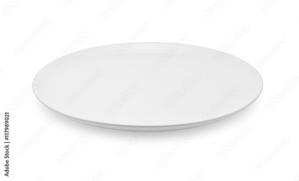 Empty plate isolated on white background Empty plate isolated on white background