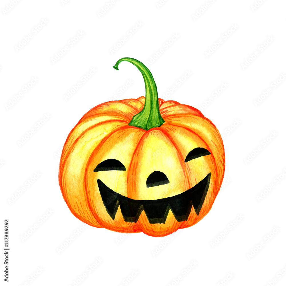 watercolor halloween pumpkin watercolor halloween pumpkin