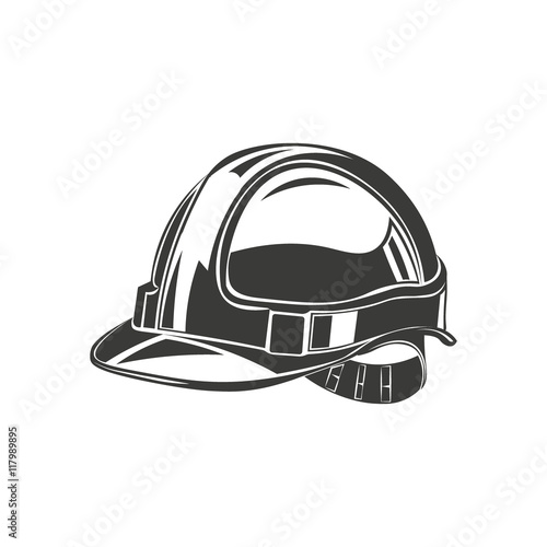 hard hat, safety helmet building, under conctruction vector