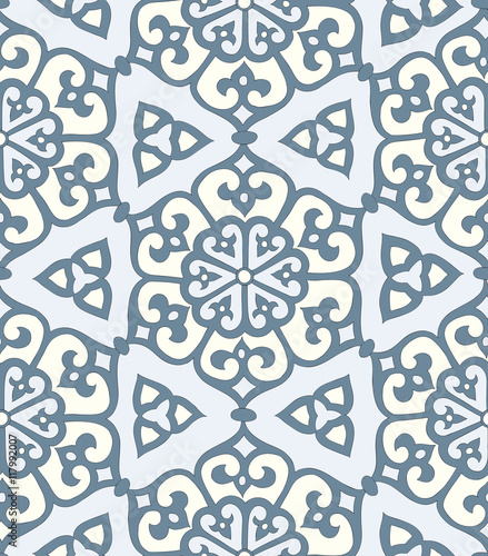 Floral Ornamental pattern. Traditional Arabic seamless ornament. Vector. Background