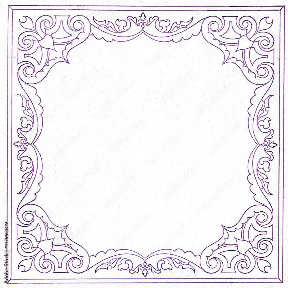 White and violet leather cover