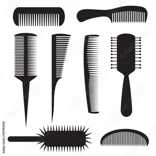 Set of different combs