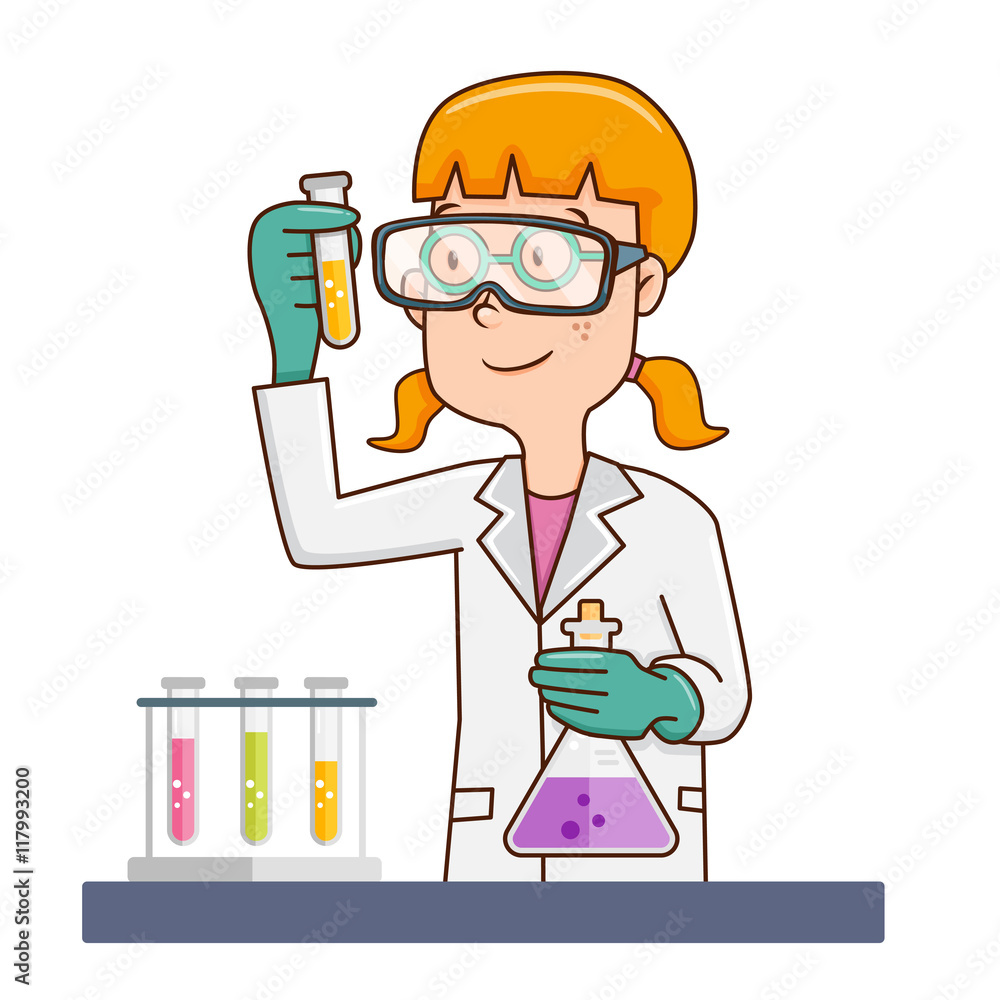 Female Scientist in Lab Coat