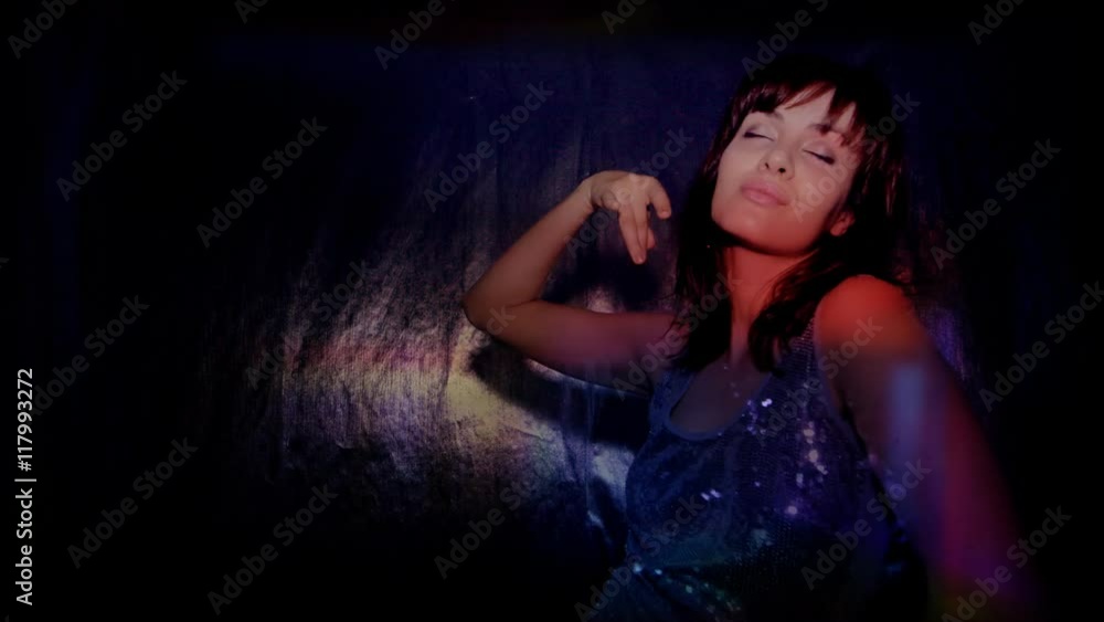 woman dances and moves to the groove woman dances and moves to the groove