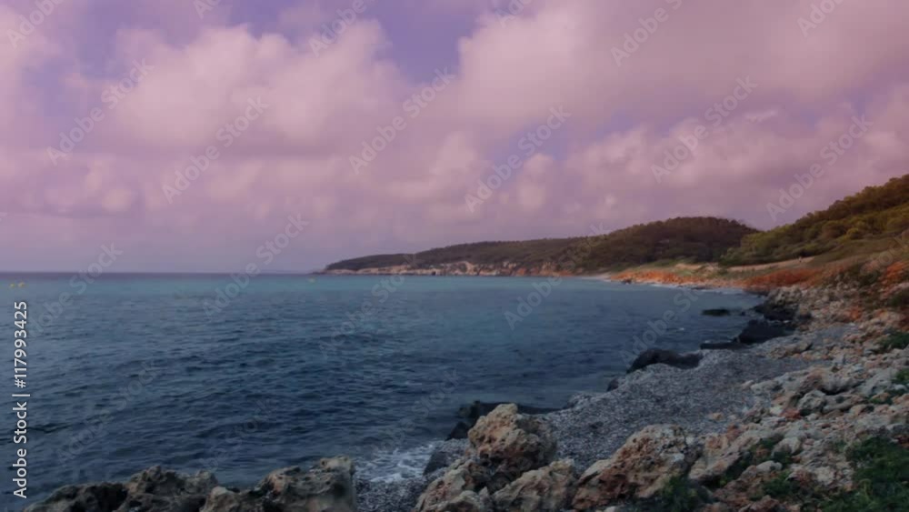 beautiful coastline and crystal blue sea menorca beautiful coastline and crystal blue sea menorca