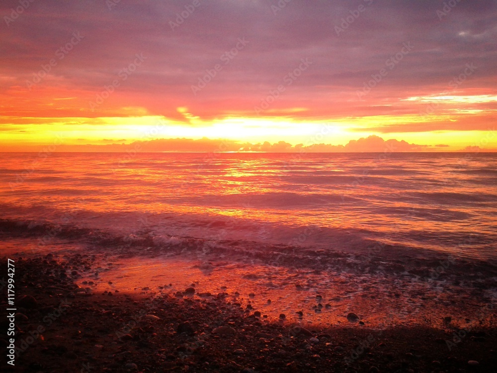 Sonnenuntergang am Meer an der Ostsee