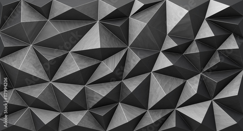 Iron abstract geometric background