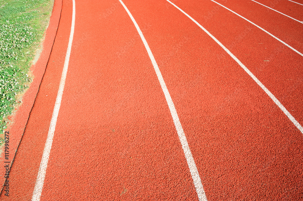 running track in sport field