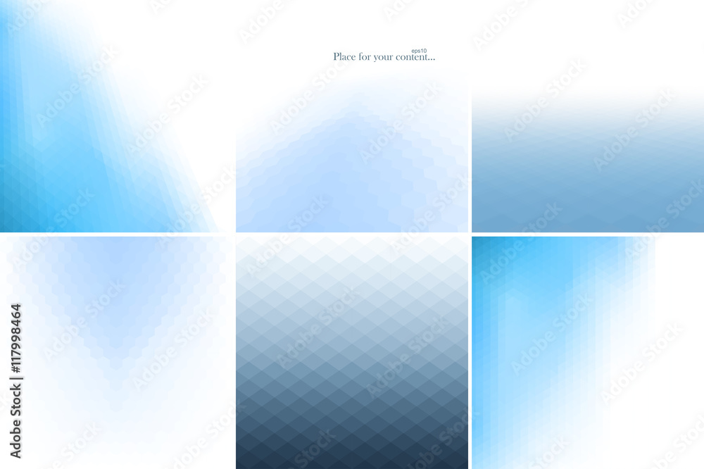 Naklejka premium Blue abstract backgrounds.