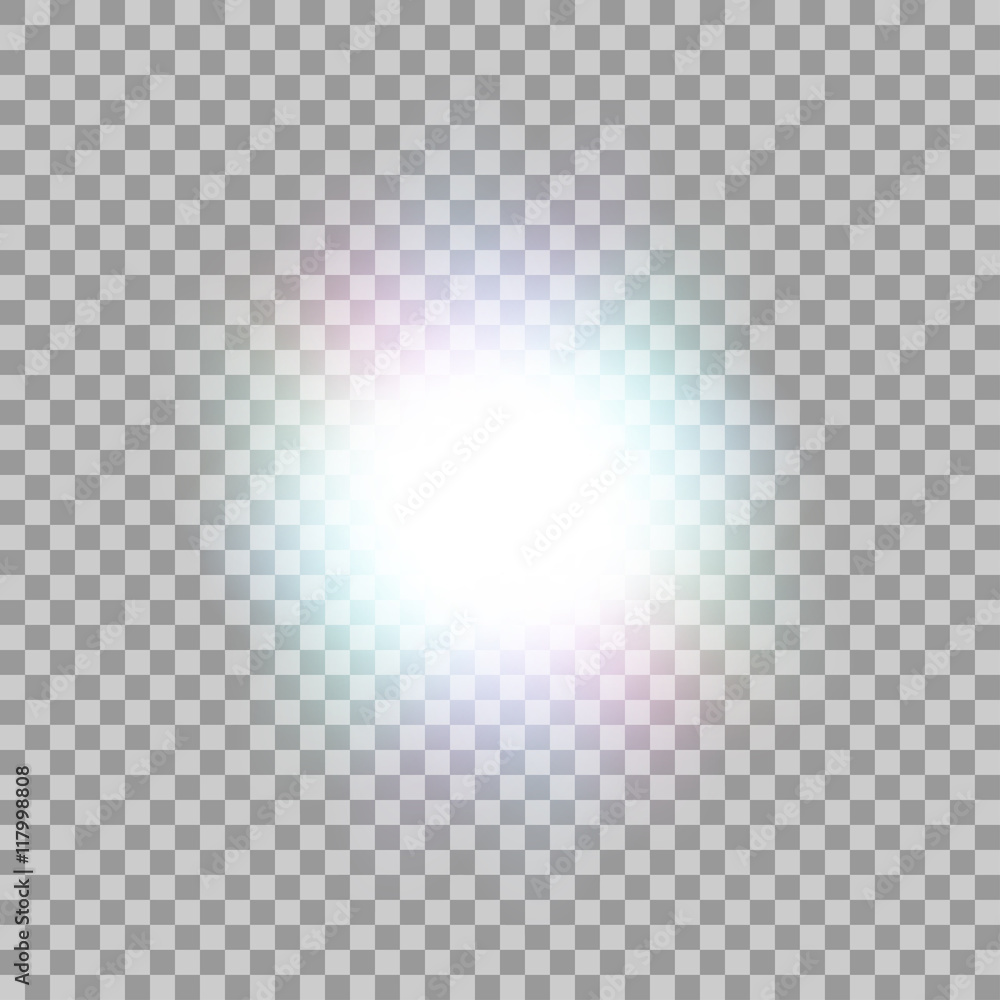 Vector glowing light effect.