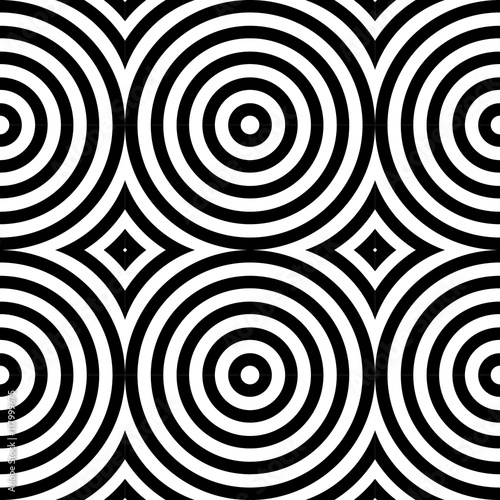 Graphic geometric pattern, black and white