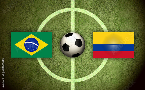 Brazil vs Colombia Soccer