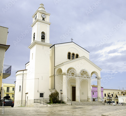 Lesina Gargano Puglia Italy white church annunziata