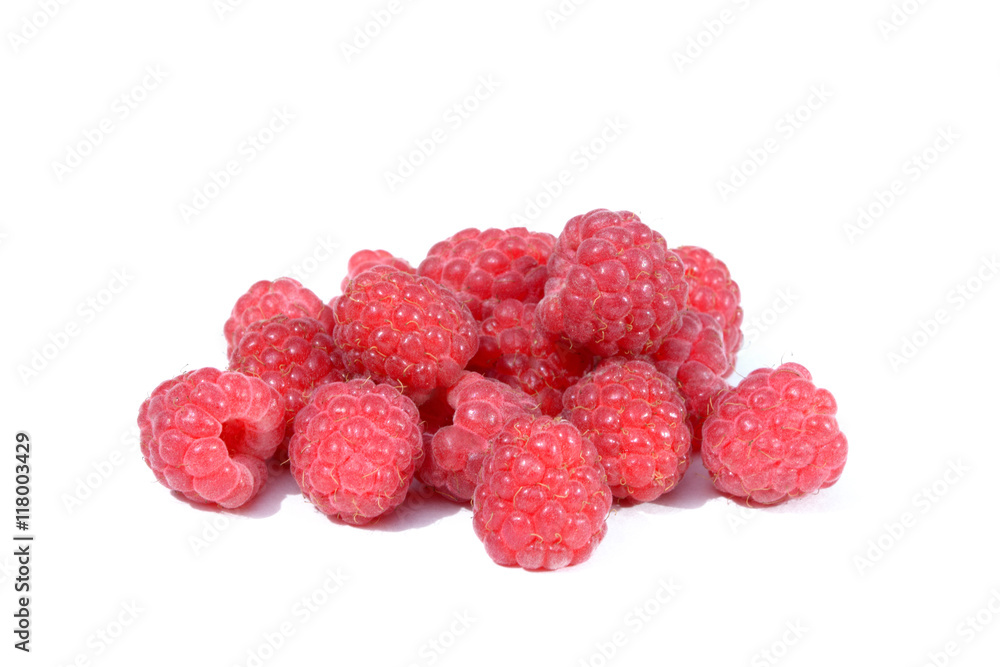 Sweet ripe raspberry isolated on white background Sweet ripe raspberry isolated on white background