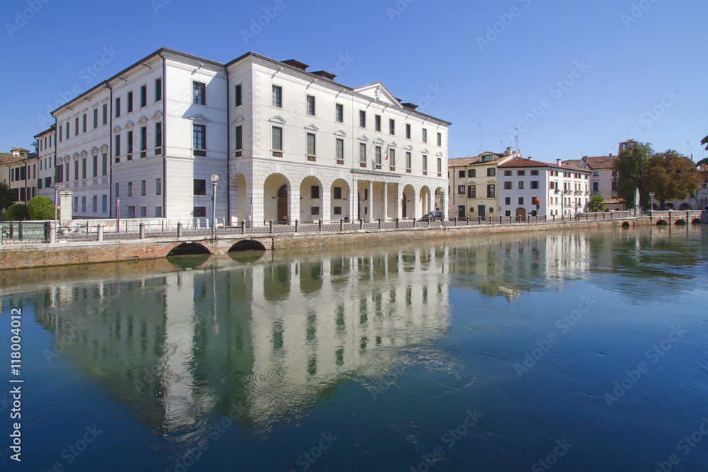Treviso, Università, Fiume Sile, Veneto, Italia, Italy