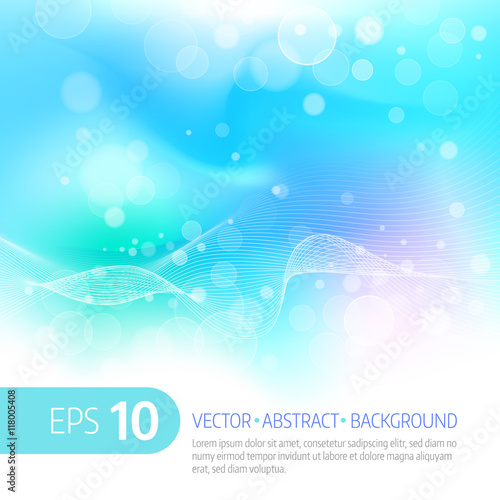 Blueish spaces, plays of light and white lines.