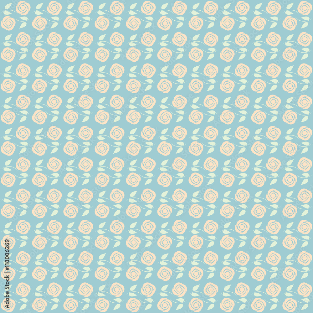 Trendy Floral Pattern in vector