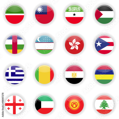 Free Download Flags set. Universal flags set to use for web and mobile UI vector illustration - GFXLoad