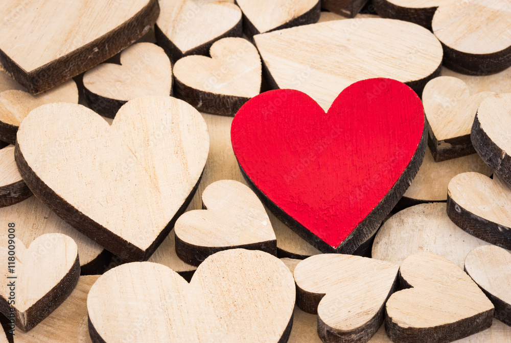 Obraz premium Valentinstag Herz Rot Liebe