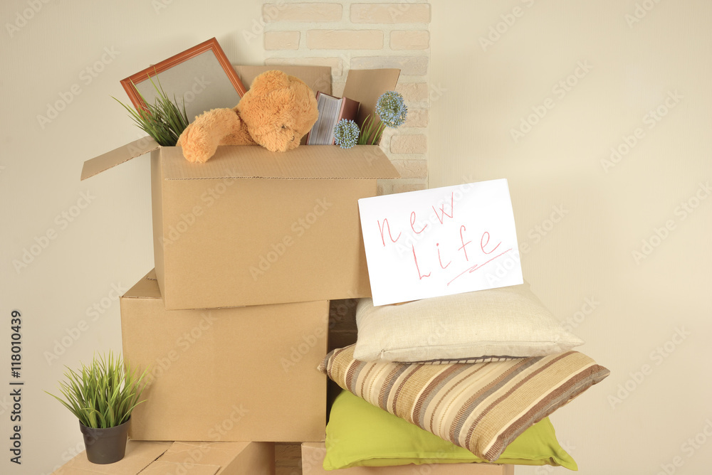 Fotografie moving to a new home