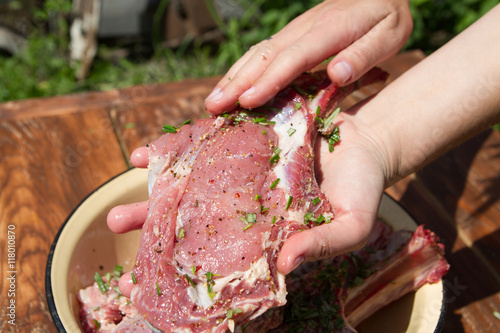 marinated beef steak