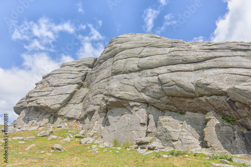 Haytor Rocks on Dartmoor, Devon in south-west England. photo