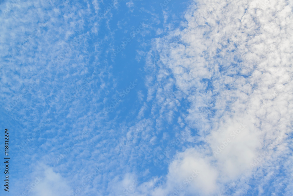 Blue sky and white clouds