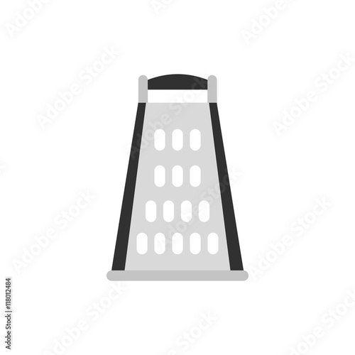 Cooking kitchen grater icon in flat style isolated on white background