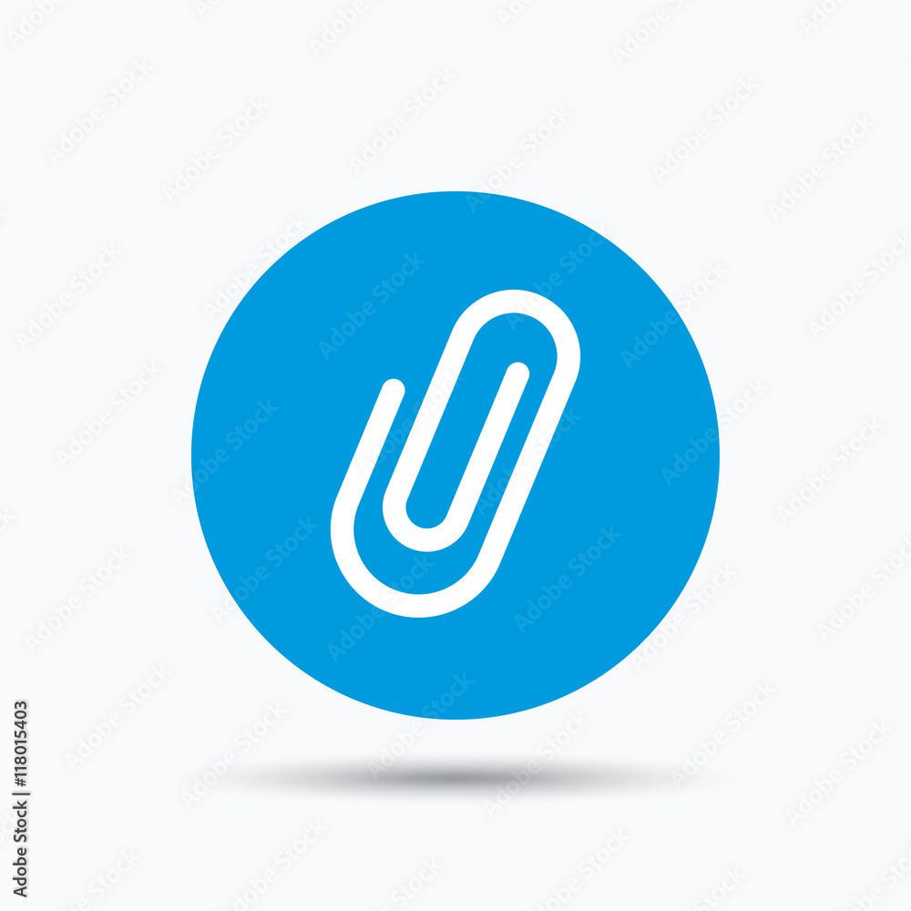 Attachment icon. Paper clip sign. Attachment icon. Paper clip sign.