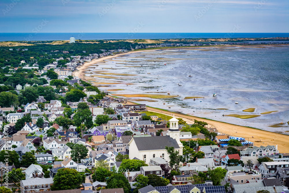 View of Provincetown from the Pilgrim's Monument, in Provincetow