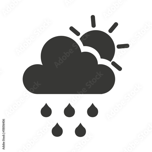 cloud weather symbol isolated icon