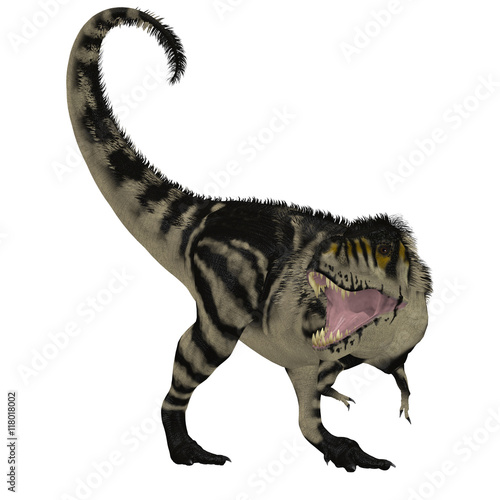Black White T-Rex Dinosaur - Tyrannosaurus Rex was a carnivorous dinosaur that lived in the Cretaceous Period of North America.