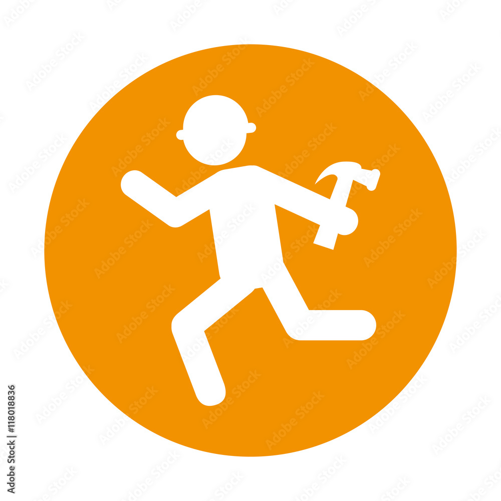 construction builder silhouette icon construction builder silhouette icon