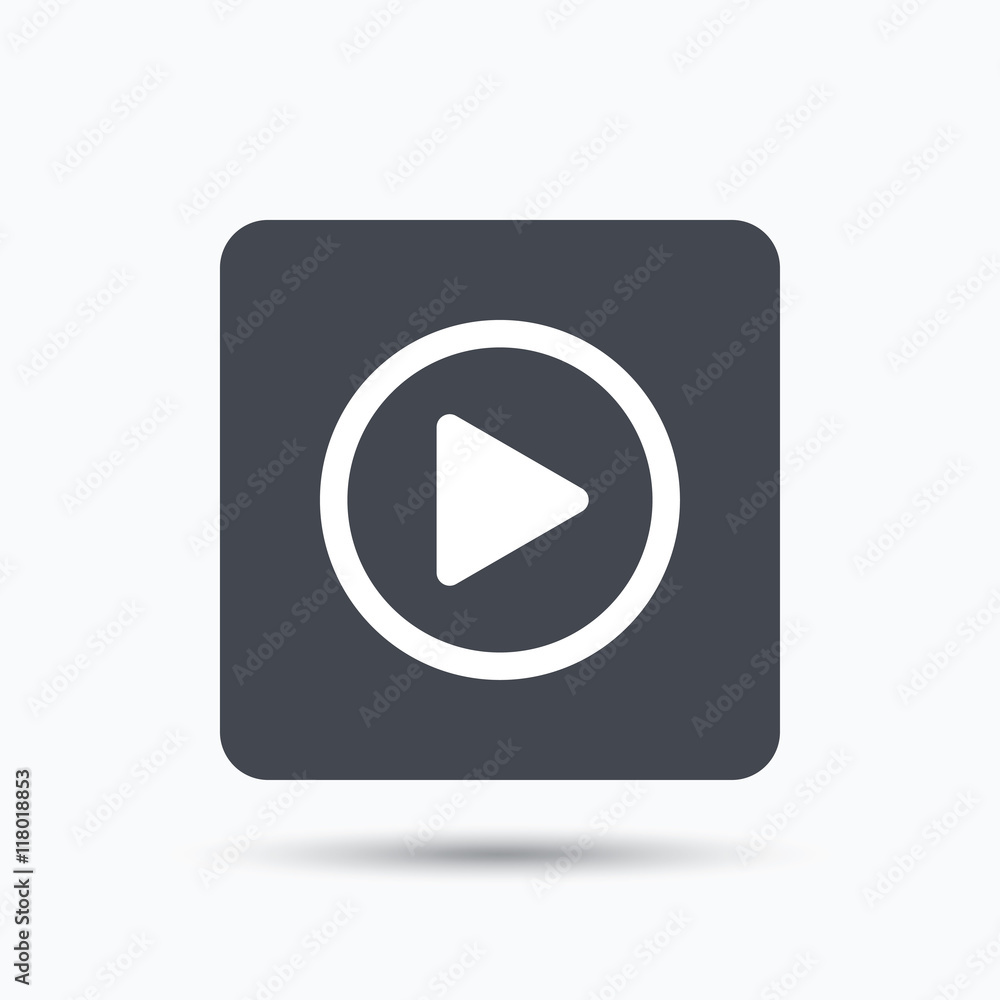 Play icon. Audio or Video player sign. Play icon. Audio or Video player sign.