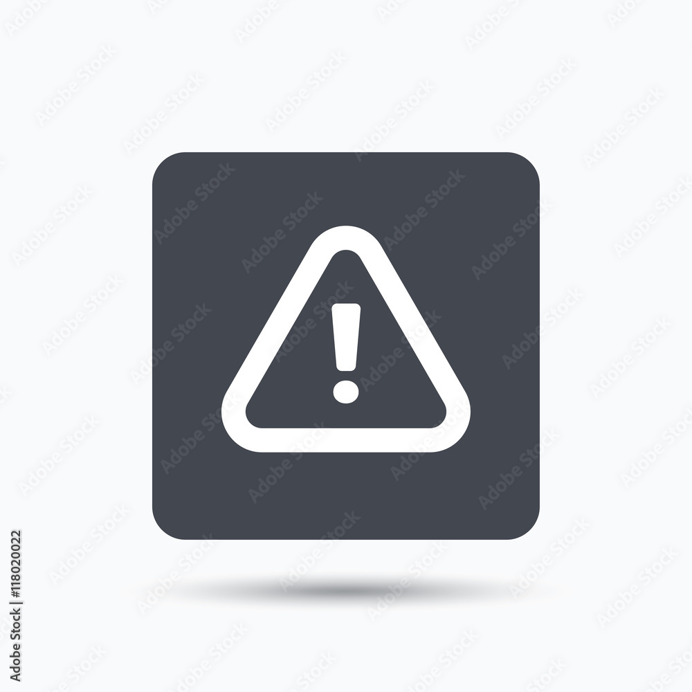 Warning icon. Attention exclamation sign. Warning icon. Attention exclamation sign.