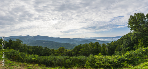 Canvas Print Asheville mountains overlook