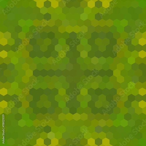 Kaleidoscopic low poly hexagon style vector mosaic background