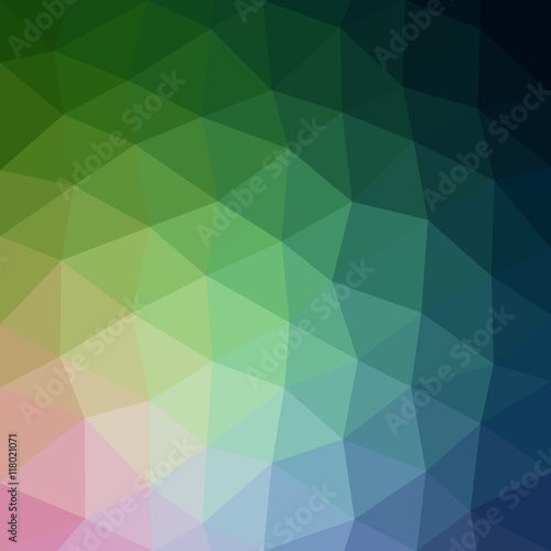 Gradient low poly triangle style vector mosaic background
