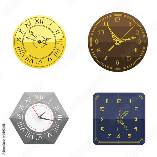 Wallpaper Mural Clock face watch vector illustration Torontodigital.ca