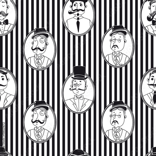gentleman's seamless pattern