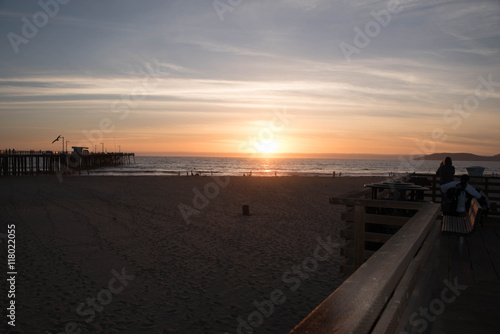 Sunset at Pismo Beach Pier © eufemistic