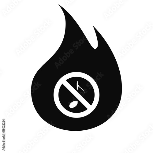 No music sign