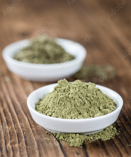 Portion of Stevia leaf powder