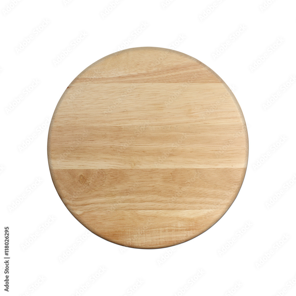 wooden plate top view on white background wooden plate top view on white background