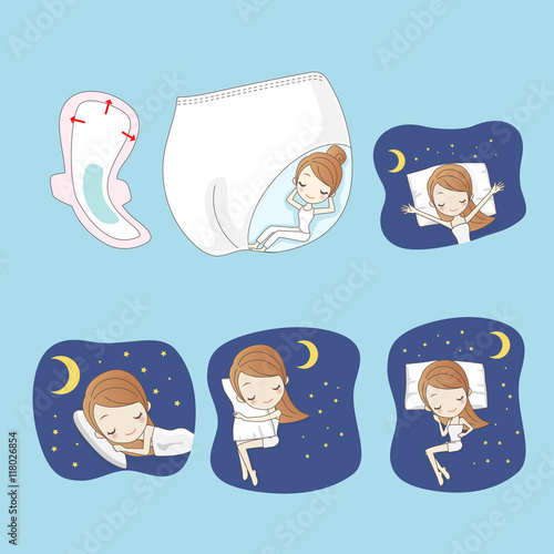  woman is happily with menstruation